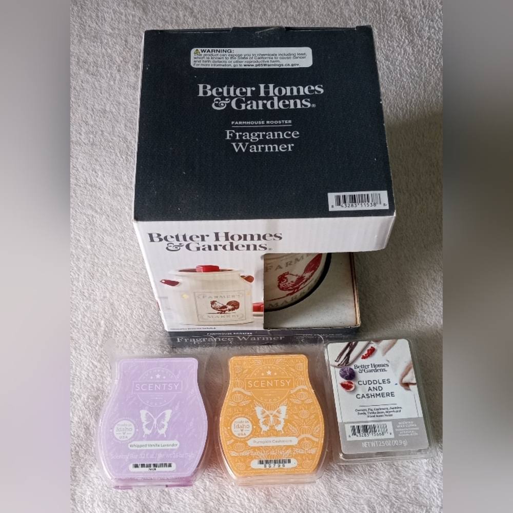 Better Homes And Gardens Rooster Fragrance Warmer with Wax Melts